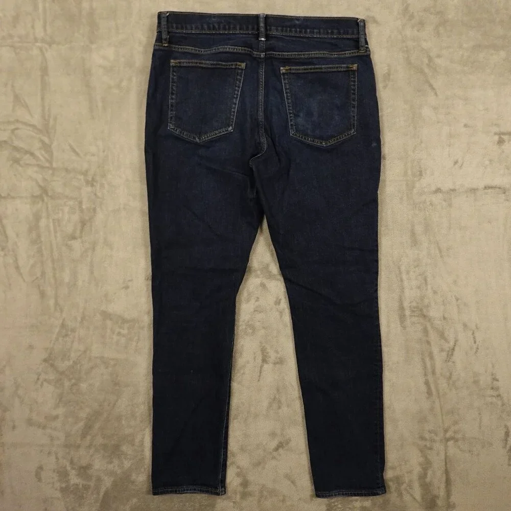 J. Crew jeans Athletic Slim flex men's 35x34 dark wash indigo‎ blue